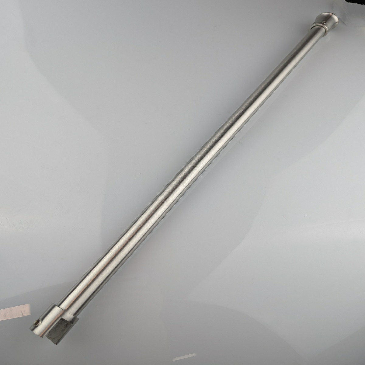 Glass to Celing bracing bar to be cut down to size in Satin Chrome
